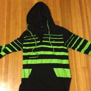Kr3w black and green hoodie